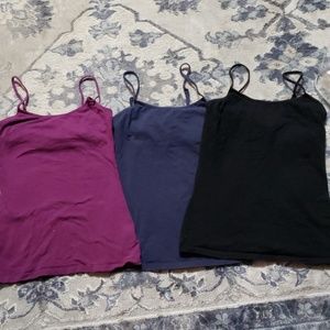 Bundle of  3 Sonoma built in shelf  bra tank tops